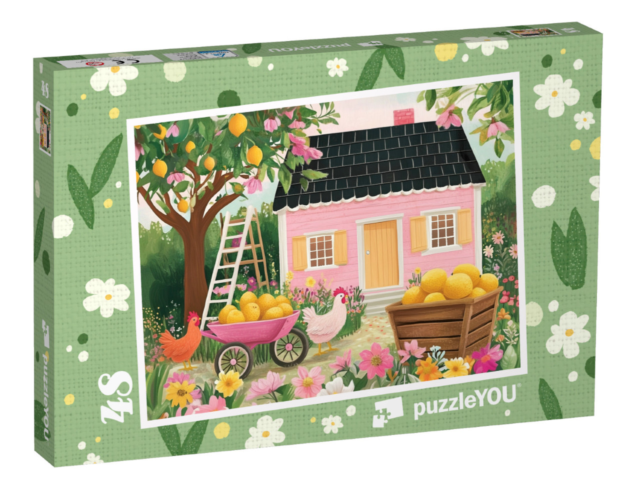 Puzzel 48 stukjes „Citroenregen en landhuisgeluk“