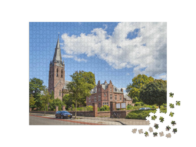 Puzzel 1000 stukjes „Sint-Lambertuskerk in Eindhoven, Nederland“