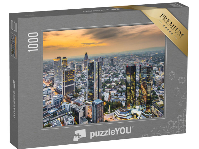 Puzzel 1000 stukjes „Frankfurt, het financiële centrum van Duitsland“