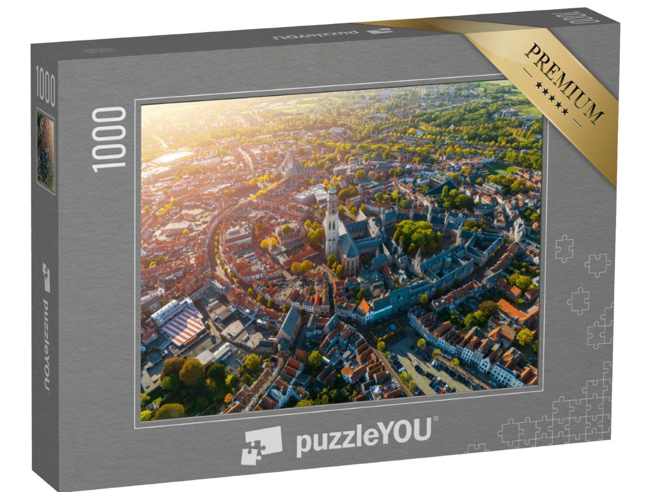Puzzel 1000 stukjes „Stad Middelburg, Zeeland, Nederland“