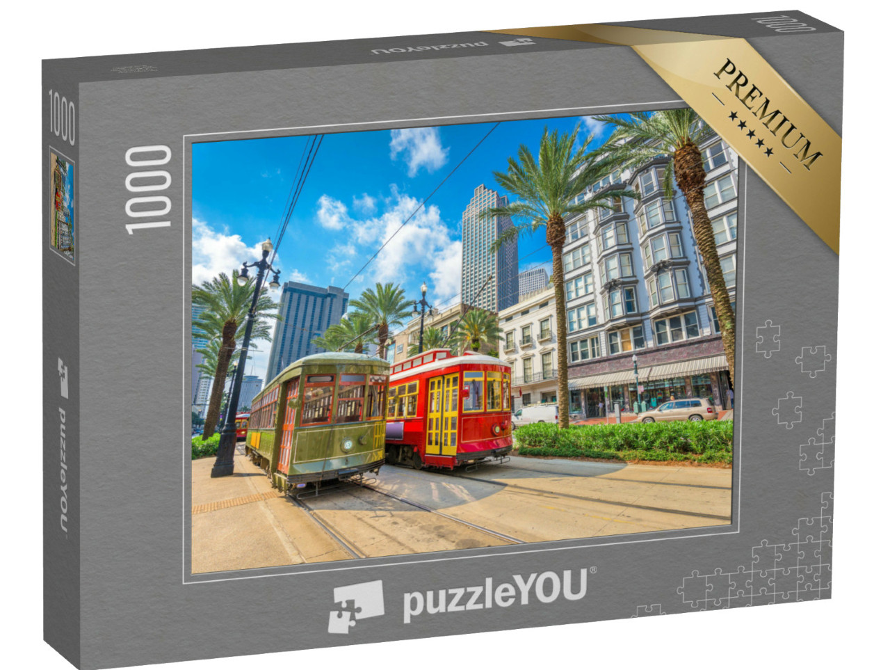 Puzzel 1000 stukjes „Trams in New Orleans, Louisiana, Verenigde Staten“