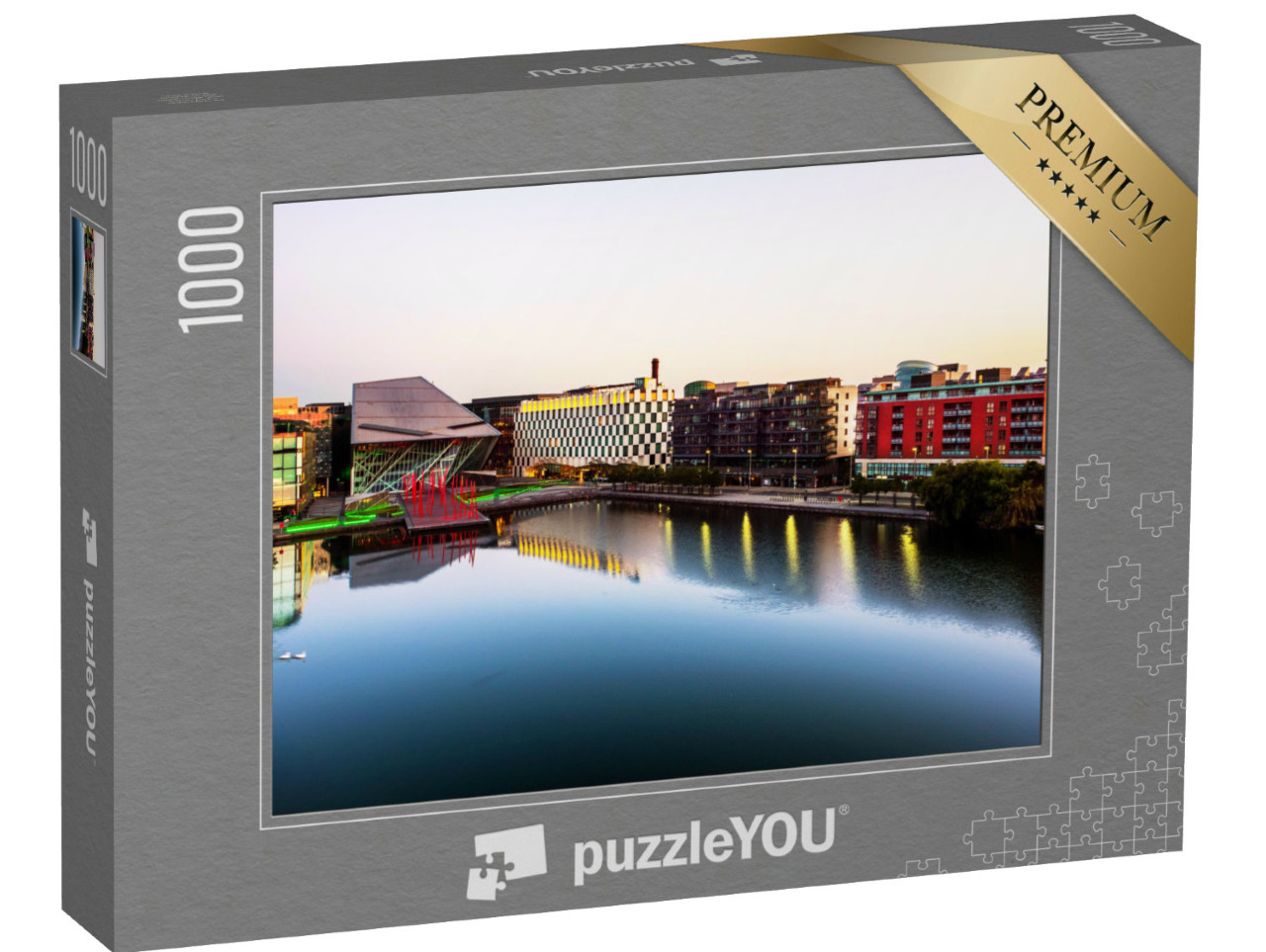 Puzzel 1000 stukjes „Grand Canal Docks in Dublin, Ierland“