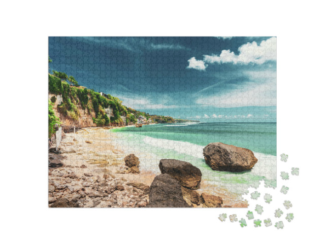 Puzzel 1000 stukjes „Indrukwekkende kustlijn op Bali, Indonesië“