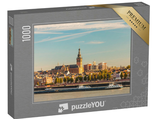 Puzzel 1000 stukjes „De Nederlandse stad Nijmegen aan de Waal“