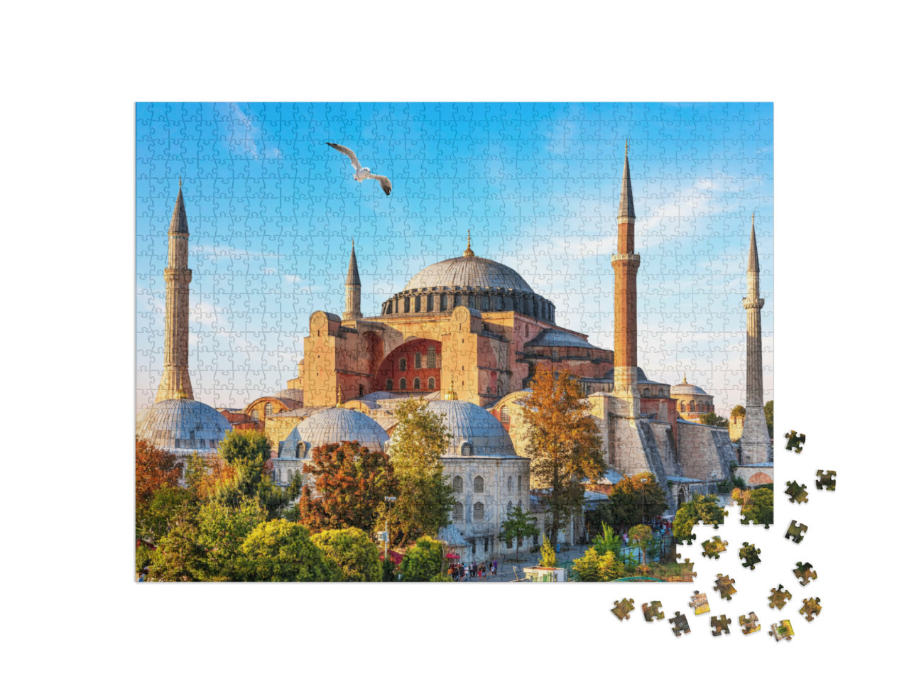Puzzel 1000 stukjes „Beroemde Hagia Sophia Moskee in Istanbul, Turkije“