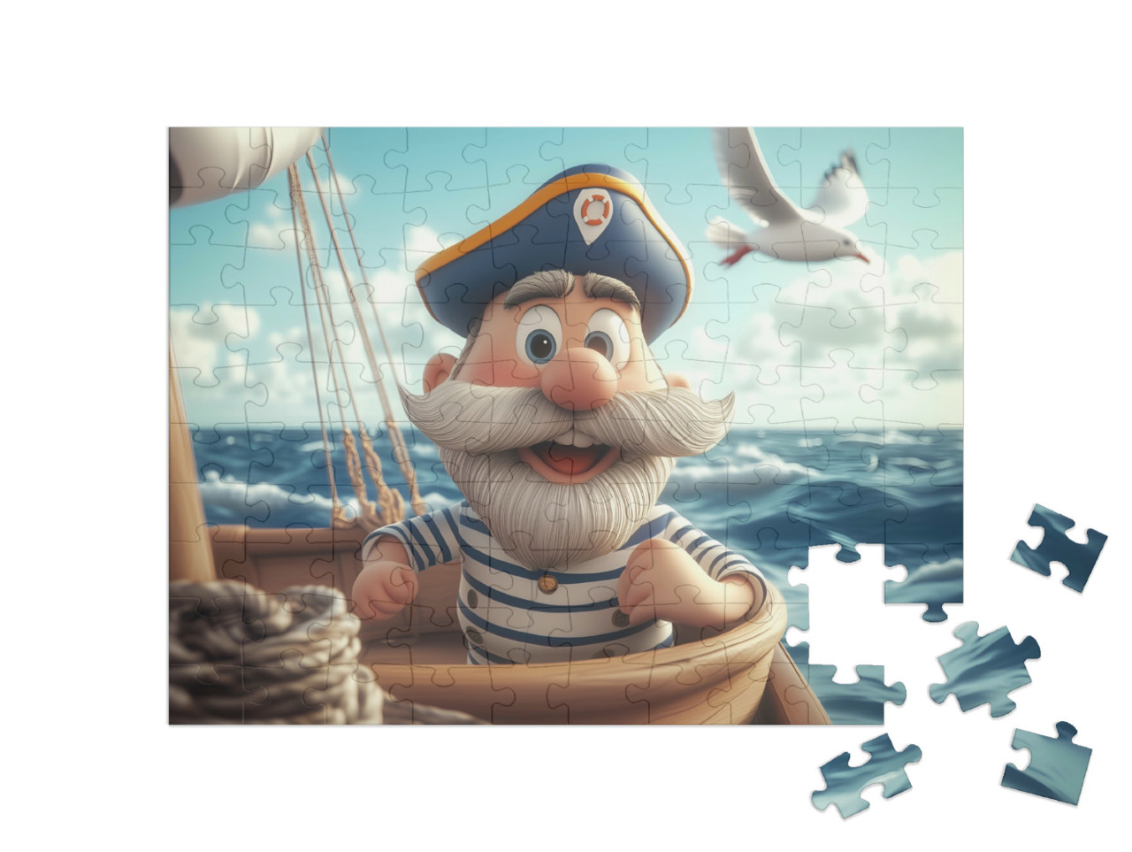 Puzzel 100 stukjes „Knopen en zeemansgaren“