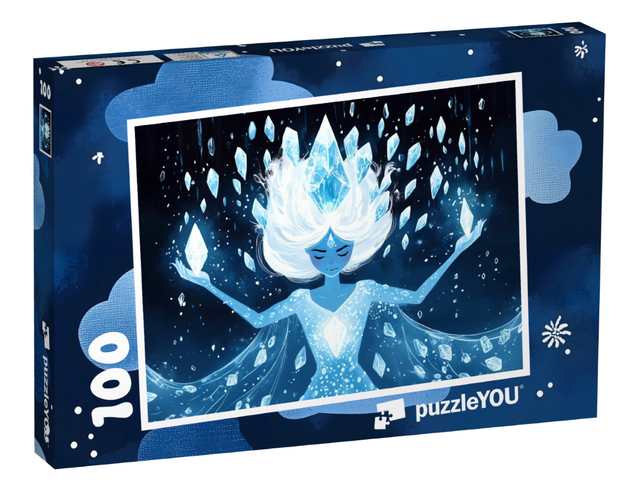 Puzzel 100 stukjes „De magie van de sneeuwprinses“