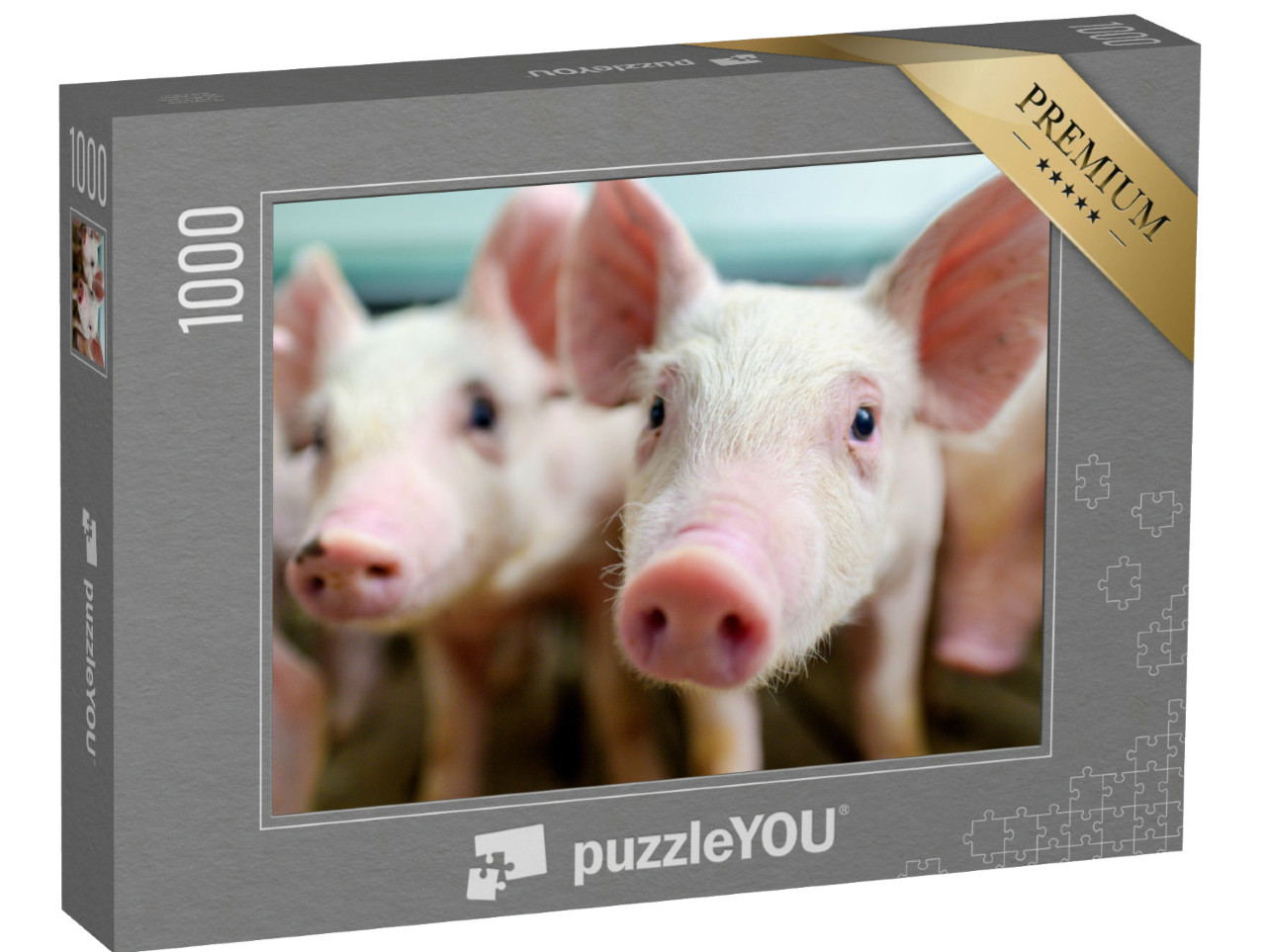 Puzzel 1000 stukjes „Lieve biggetjes“