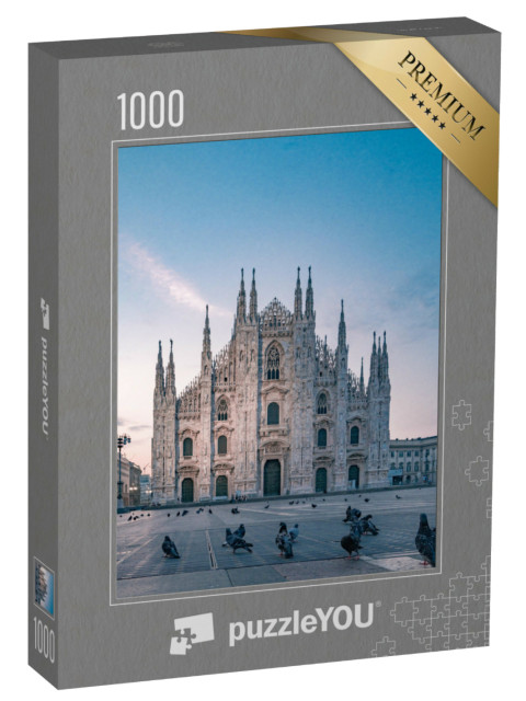 Puzzel 1000 stukjes „De kathedraal van Milaan, de grootste kerk van Italië“