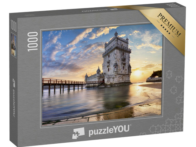 Puzzel 1000 stukjes „Lissabon, Toren van Belem aan de rivier de Taag in Portugal“