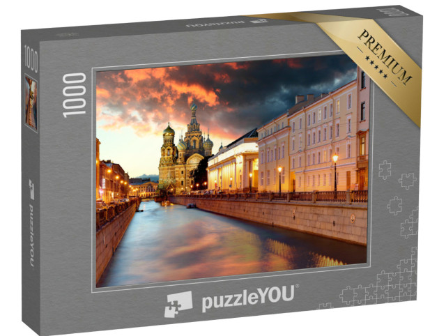 Puzzel 1000 stukjes „Kerk van Sint-Petersburg, Rusland“