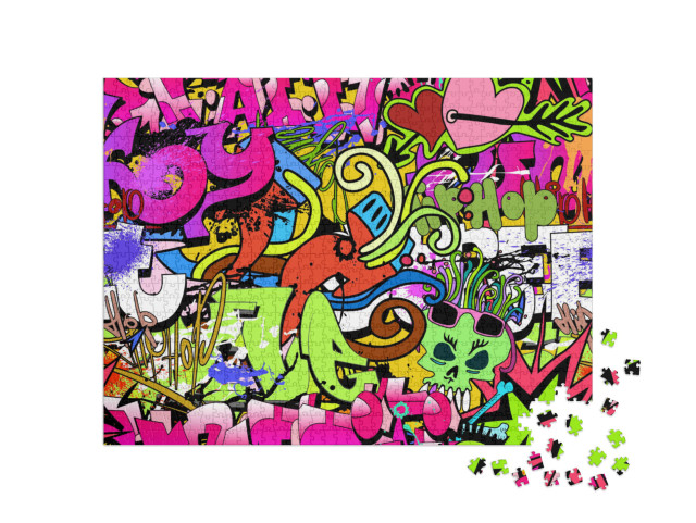 Puzzel 1000 stukjes „Graffitikunst“