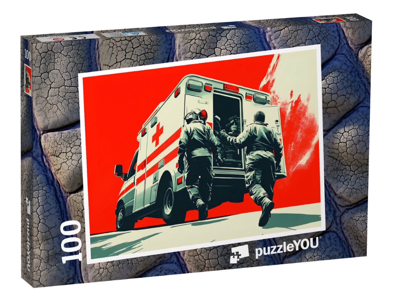Puzzel 100 stukjes „Klaar voor actie“