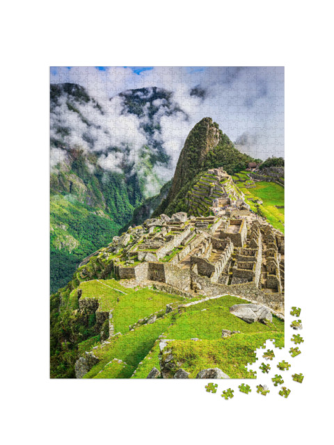 Puzzel 1000 stukjes „Machu Picchu: Ruïnes van de stad van het Incarijk, Peru“