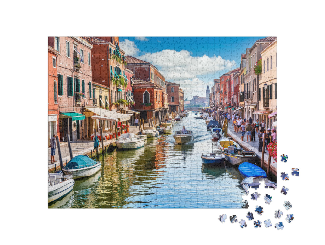 Puzzel 1000 stukjes „Schilderachtig eiland Murano in Venetië, Italië“