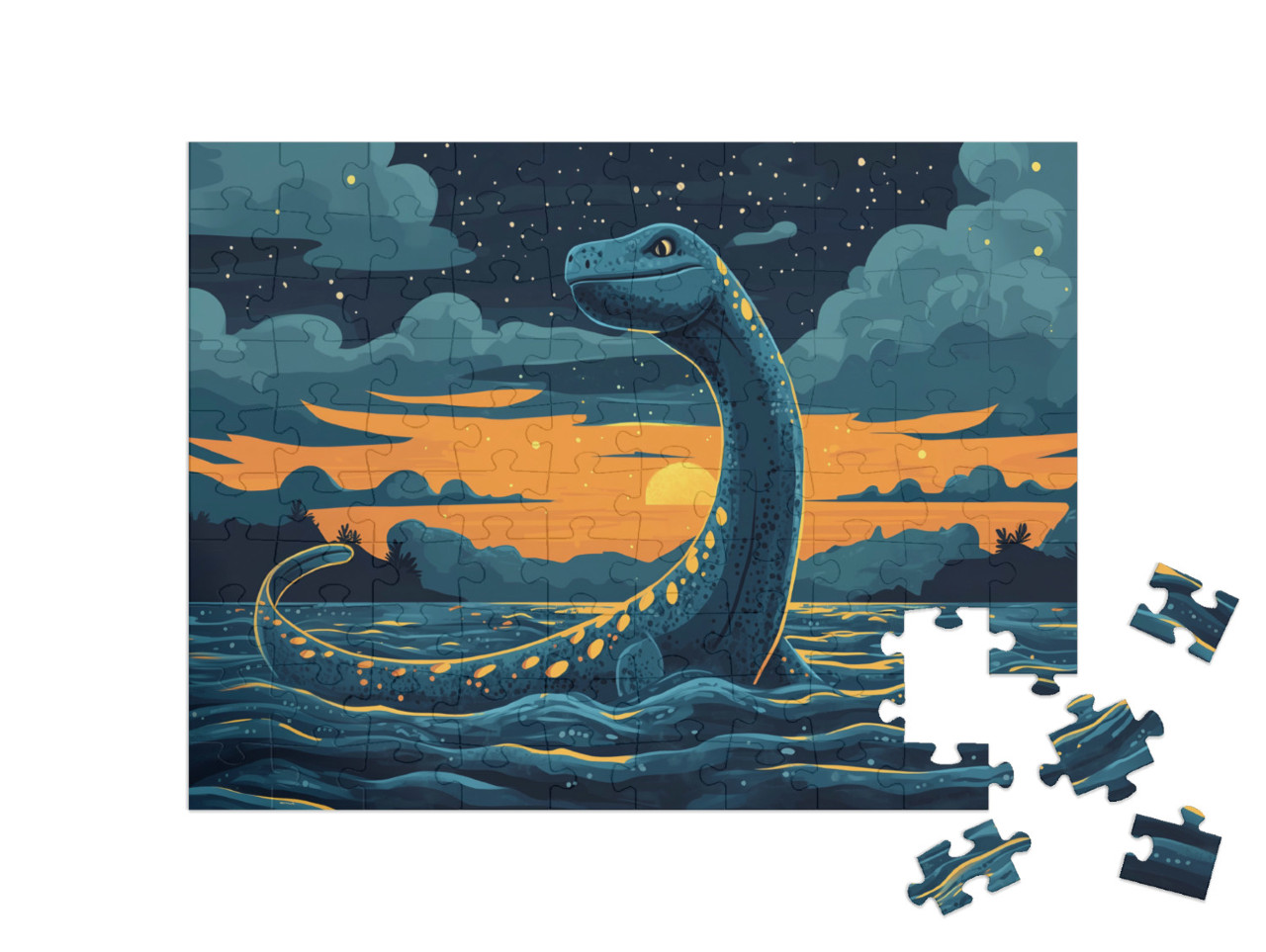 Puzzel 100 stukjes „Het geheime leven van zeemonsters“
