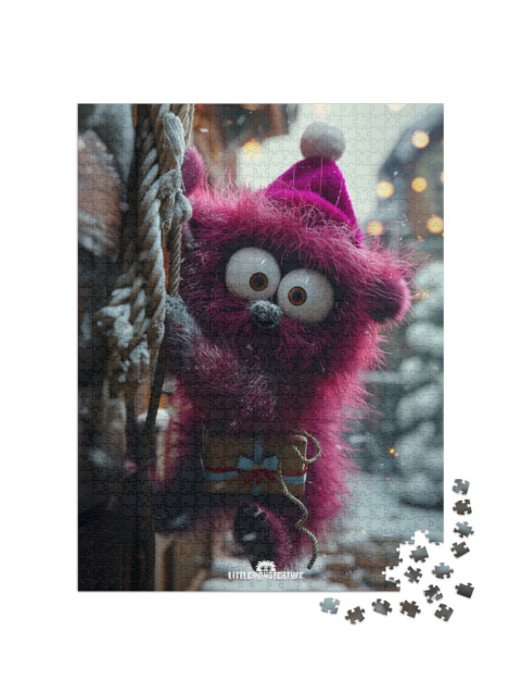 Puzzel 1000 stukjes „LITTLEMONSTERTIME: Sophie – Kerstmis“