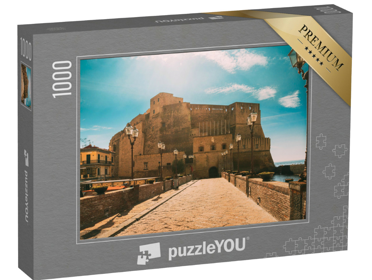 Puzzel 1000 stukjes „Castel Dell'ovo, Kasteel van Napels, Italië“