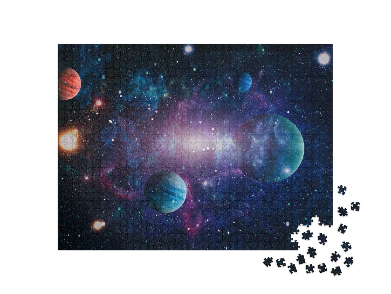 Puzzel 1000 stukjes „Een klein deel van het heelal, NASA-beelden“