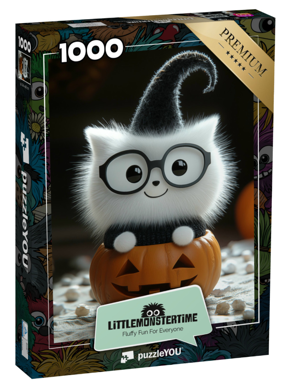 Puzzel 1000 stukjes „LITTLEMONSTERTIME: Halloween Puffkins“