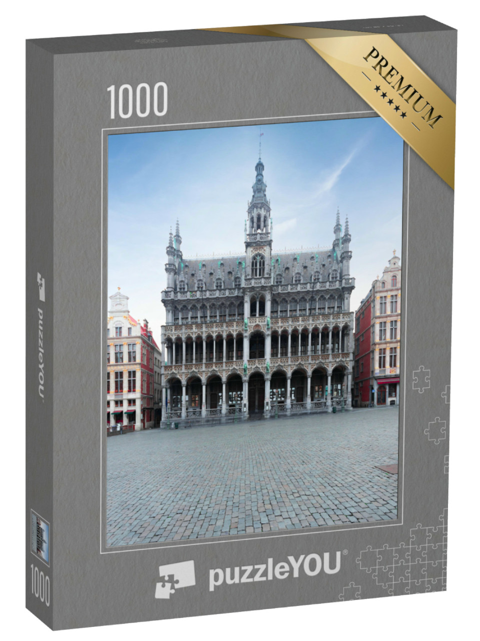 Puzzel 1000 stukjes „Grote Markt in Brussel: Koninklijk Huis of Maison du Roi“