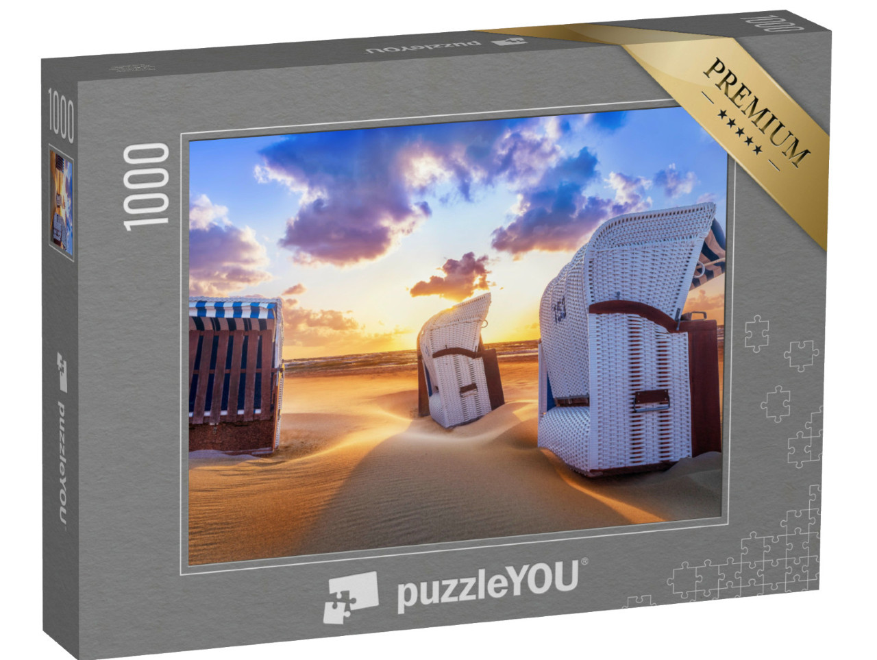 Puzzel 1000 stukjes „Zonsondergang op de Oostzee“