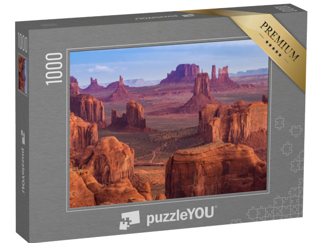 Puzzel 1000 stukjes „Uitzicht vanaf Hunts Mesa, Monument Valley, Arizona“