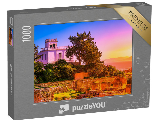 Puzzel 1000 stukjes „Landschap bij het oude Carthago met zicht op ruïnes, Tunesië“