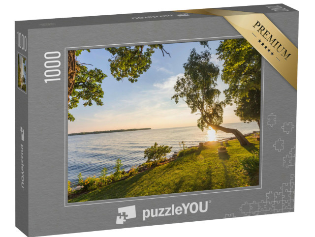 Puzzel 1000 stukjes „Zonsondergang boven Lake Michigan“
