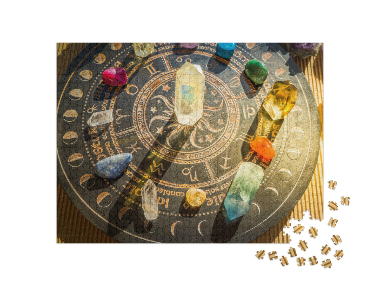 Puzzel 1000 stukjes „Edelstenen Mineralen Obelisken“