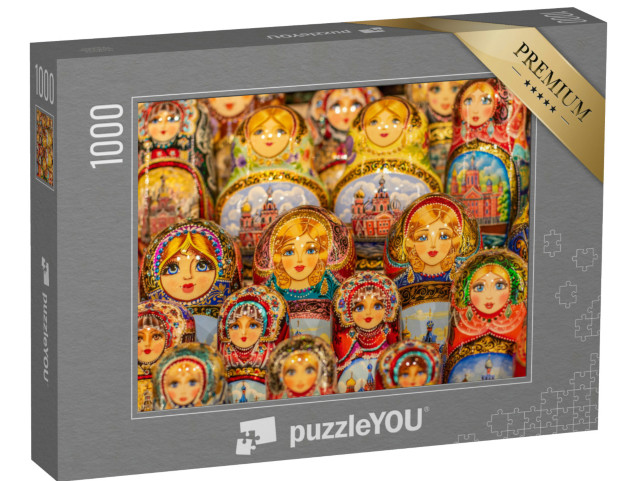 Puzzel 1000 stukjes „Matroesjka poppen, Rusland“