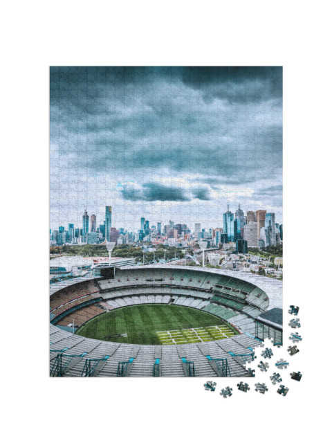 Puzzel 1000 stukjes „Skyline van Melbourne, Australië“