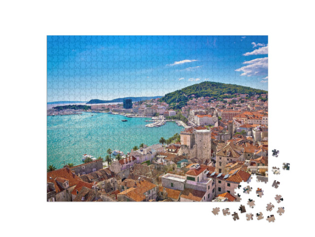 Puzzel 1000 stukjes „Luchtfoto van Split, Kroatië“
