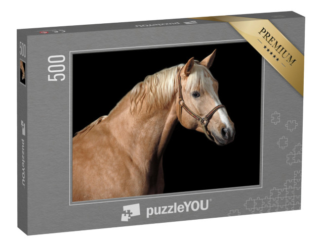 Puzzel 500 stukjes „Palomino paard“