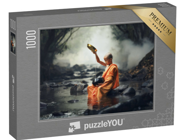 Puzzel 1000 stukjes „Beginnende monnik in Thailand“