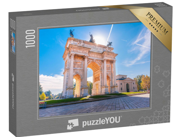 Puzzel 1000 stukjes „Boog van de Vrede, Arco della Pace, Milaan, Italië“