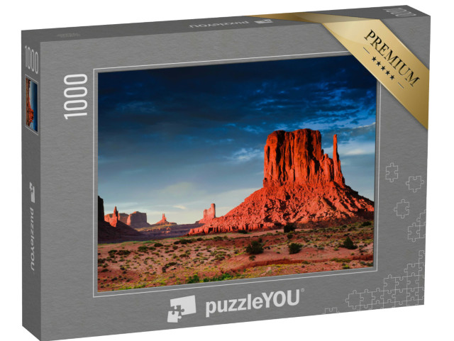 Puzzel 1000 stukjes „Monument Valley bij zonsondergang, Utah, VS“