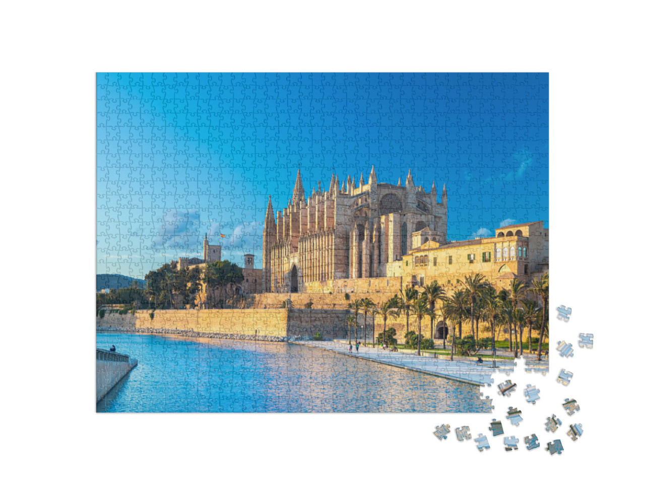 Puzzel 1000 stukjes „Kathedraal van Palma de Mallorca“