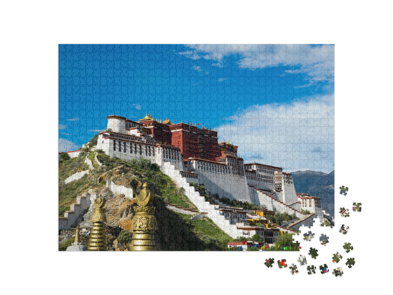 Puzzel 1000 stukjes „Potalapaleis in Lhasa, Tibet“