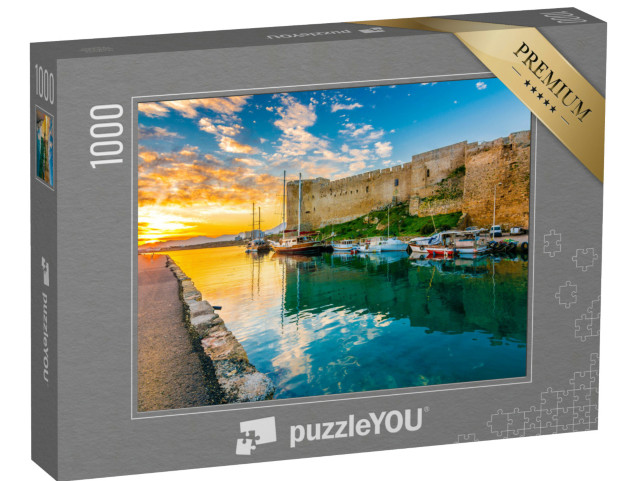 Puzzel 1000 stukjes „Het fort van Kyrenia aan de oude haven in Noord-Cyprus“