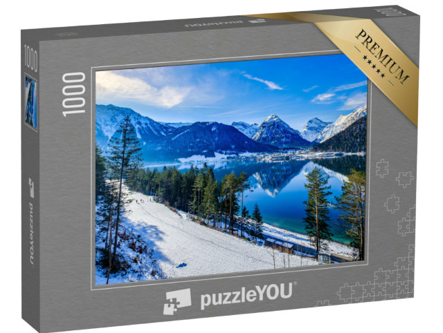 Puzzel 1000 stukjes „Achensee en Pertisau in de winter, Oostenrijk“