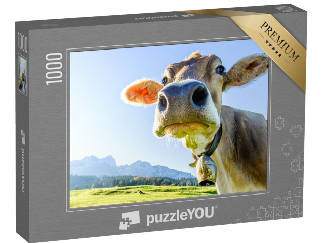 Puzzel 1000 stukjes „Koe op het Kaisergebergte“