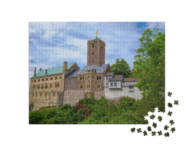 Puzzel 1000 stukjes „Kasteel Wartburg bij Eisenach, Duitsland“