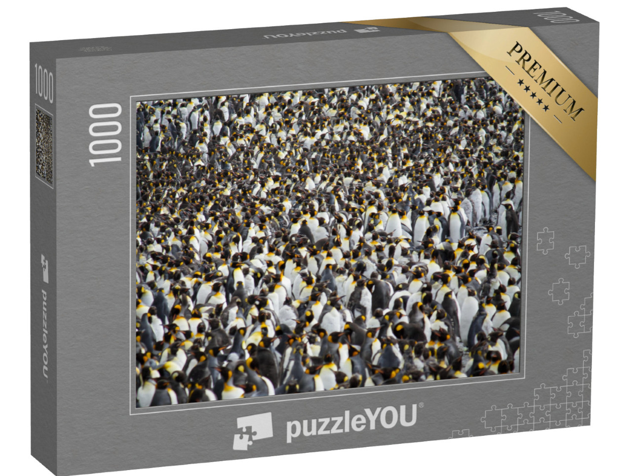 Puzzel 1000 stukjes „Enorme kolonie koningspinguïns“