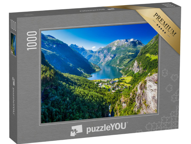 Puzzel 1000 stukjes „Geirangerfjord in Noorwegen“