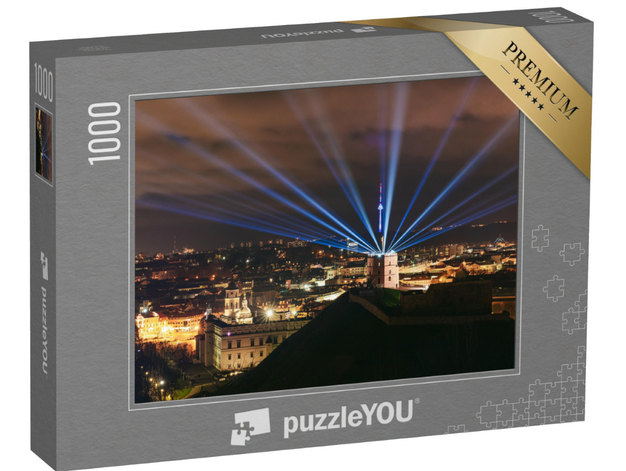 Puzzel 1000 stukjes „Oude binnenstad van Vilnius, Litouwen“