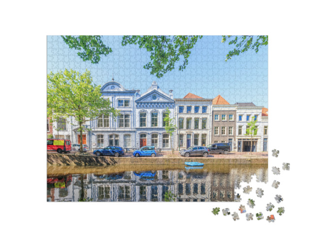 Puzzel 1000 stukjes „Huizen In Gouda, Nederland“