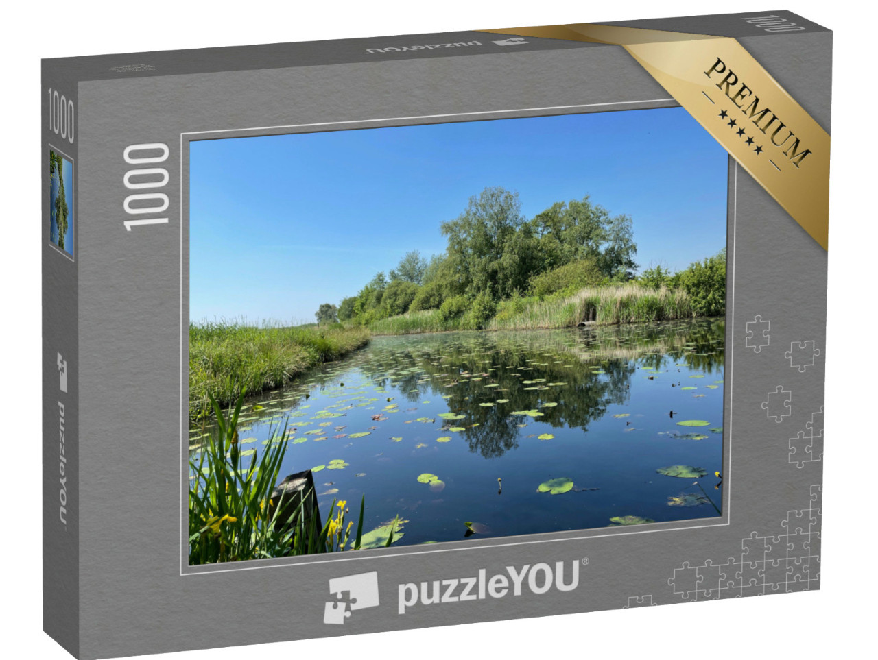 Puzzel 1000 stukjes „Meer in Nationaal Park De Alde Feanen in Friesland, Nederland“