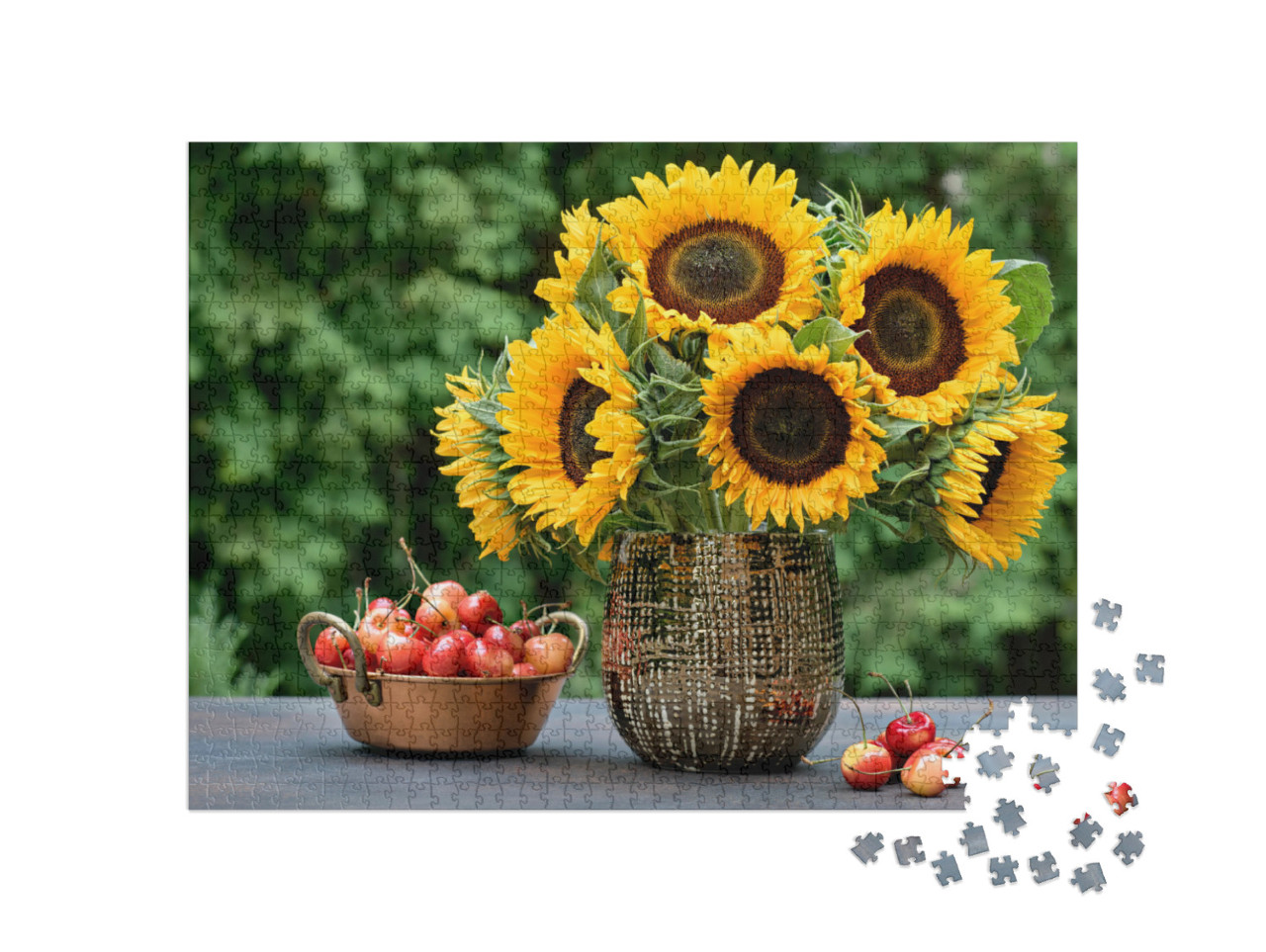 Puzzel 1000 stukjes „Zonnebloemen voor de herfst“