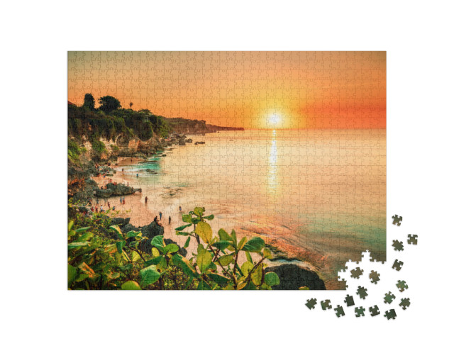 Puzzel 1000 stukjes „Paradijs in de tropen, Pantai Beach Bali, Indonesië“